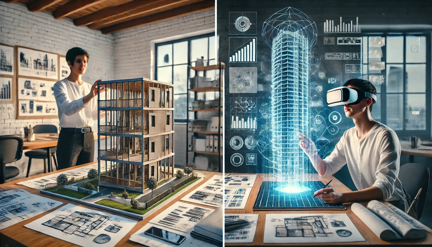 DIFFERENCE BETWEEN TRADITIONAL ARCHITECTURE AND VIRTUAL ARCHITECTURE